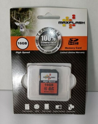 Maxflash Trail Cam Sd Hc 16 GB Memory Card 
