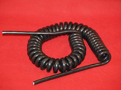 KALESTEAD SPIRALFÖRMIGES NETZKABEL, (13 AMP) PVC/PUR SCHWARZ, GESCHLOSSENE LÄNGE 500 MM  