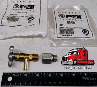 SHUTOFF FUEL VALVE KIT for 855 / N14. PAI BRAND Ref. # CUMMINS 179901 ...