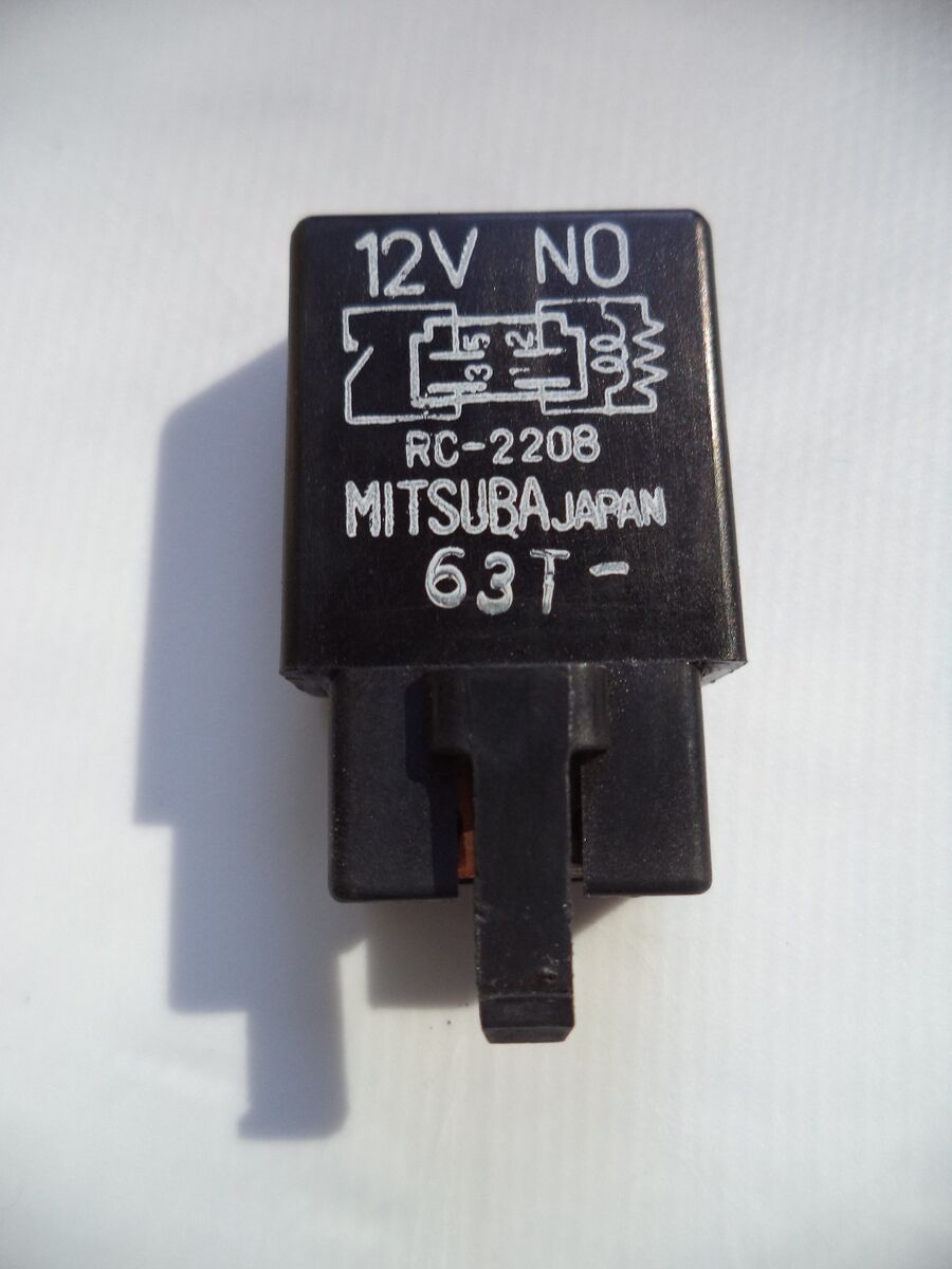 CBR MITSUBA RELAY RC-2208 MITSUBA 12V 12 VOLT RELAY 38501 CBR MITSUBA RELAY RC-2208 MITSUBA 12V 12 VOLT RELAY 38501