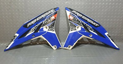   Yamaha YZF 250 YZ250F 2012 Kühlerverkleidung Verkleidungen Blau & Weiß Paar  