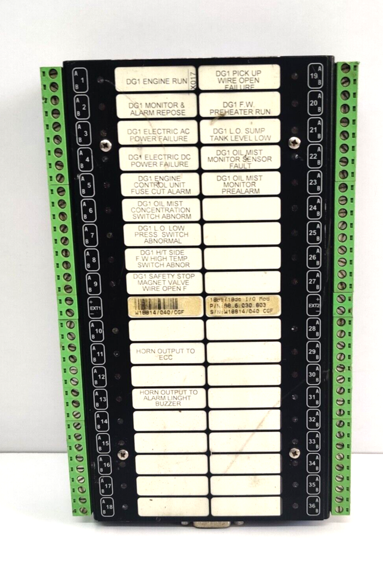 Praxis automation PCB Module 98.6.030.803 18OI / 18DO I/O Alarm