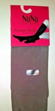 6 Pair Nu Nu Women's Trouser Socks GRAY 9-11 with wide Band FOG GRAY