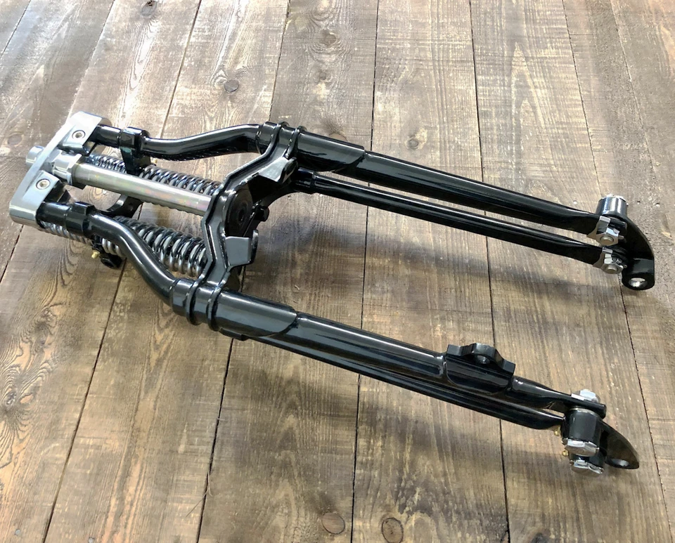 Antik Vintage Springer Gabeln für Harley Bobber Chopper schwarz Big Port 20 Zoll - Bild 3 von 4