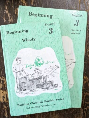 Building Christian English Beginning Wisely 3 Text & Teacher Manual Rod & Staff