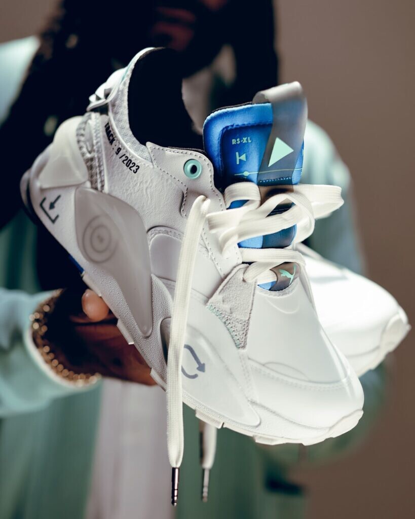 EMORY JONES Puma RS-XL Playlist Lace Up Sneakers RSX White Ultra