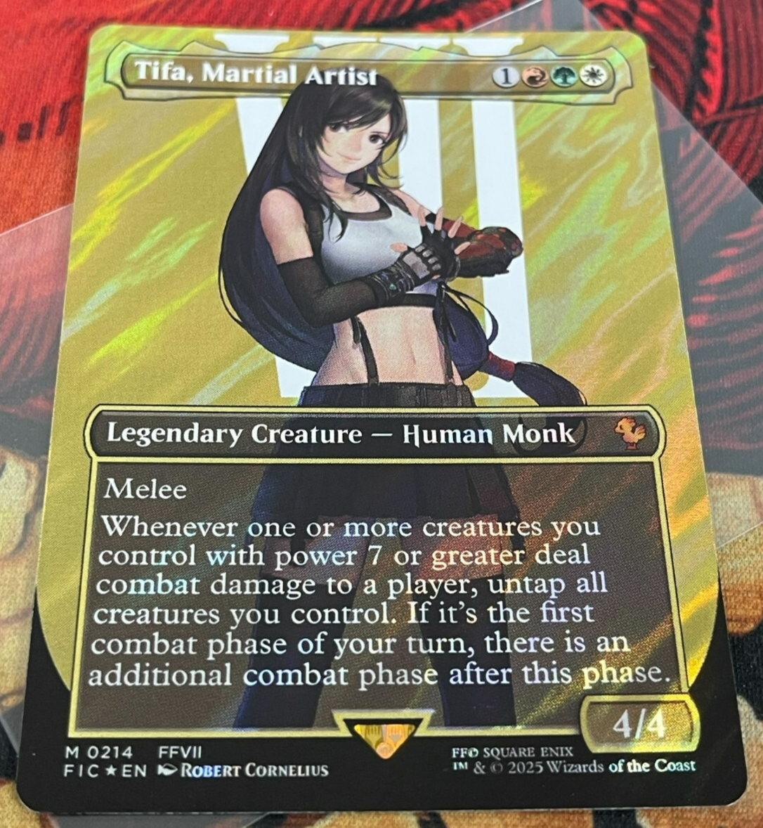 MTG Tifa, Martial Artist Borderless SURGE FOIL Final Fantasy