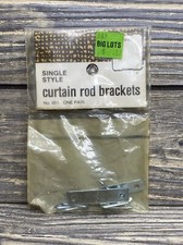 Vintage Kenney Mfg Single Style Curtain Rod Brackets One Pair