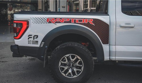 Trunk Stripes Graphics Sticker Vinyl for 2022 2023 Ford Raptor RH bed Decal - Bild 5 von 16