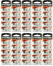 100 Pk Camelion AG8 LR1120 391 391A SR1120 LR55 Alkaline Button Cell Battery