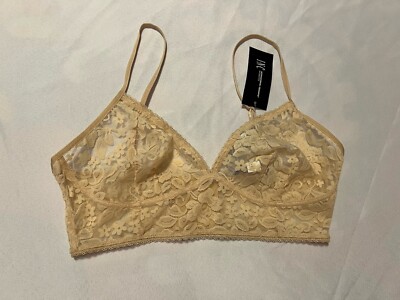 I.n.c. International Concepts Women's Lace Bralette  Almond Latte Sie X-Large