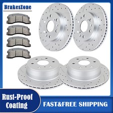 Front & Rear Brake Rotors Pads fit for Chevrolet Avalanche Suburban 1500 Brakes