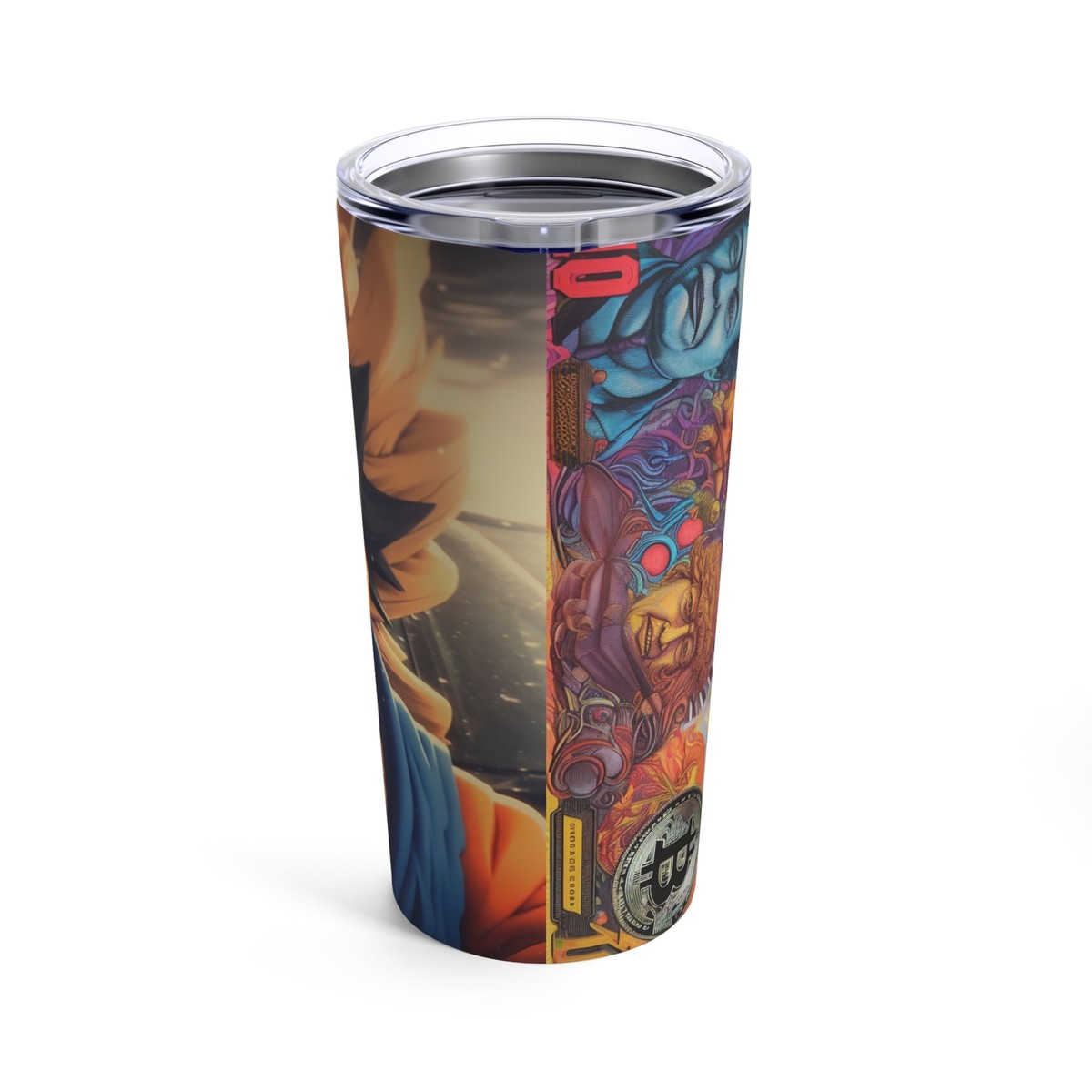 Bitcoin crypto currencies Goku theme Tumbler 20oz One of a kind! | eBay