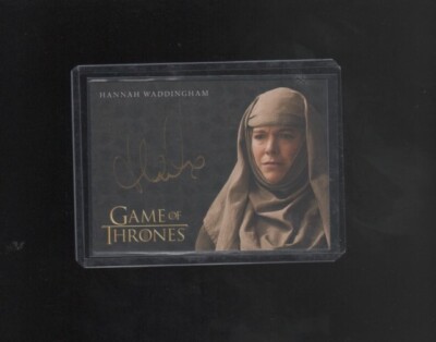 2020 Game of Thrones The Complete Series Hannah Waddingham Gold autograph card 