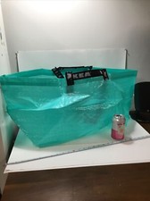 Ikea Frakta Slukis Large Reusable Grocery Laundry Teal Bag 21x14x13 - NEW