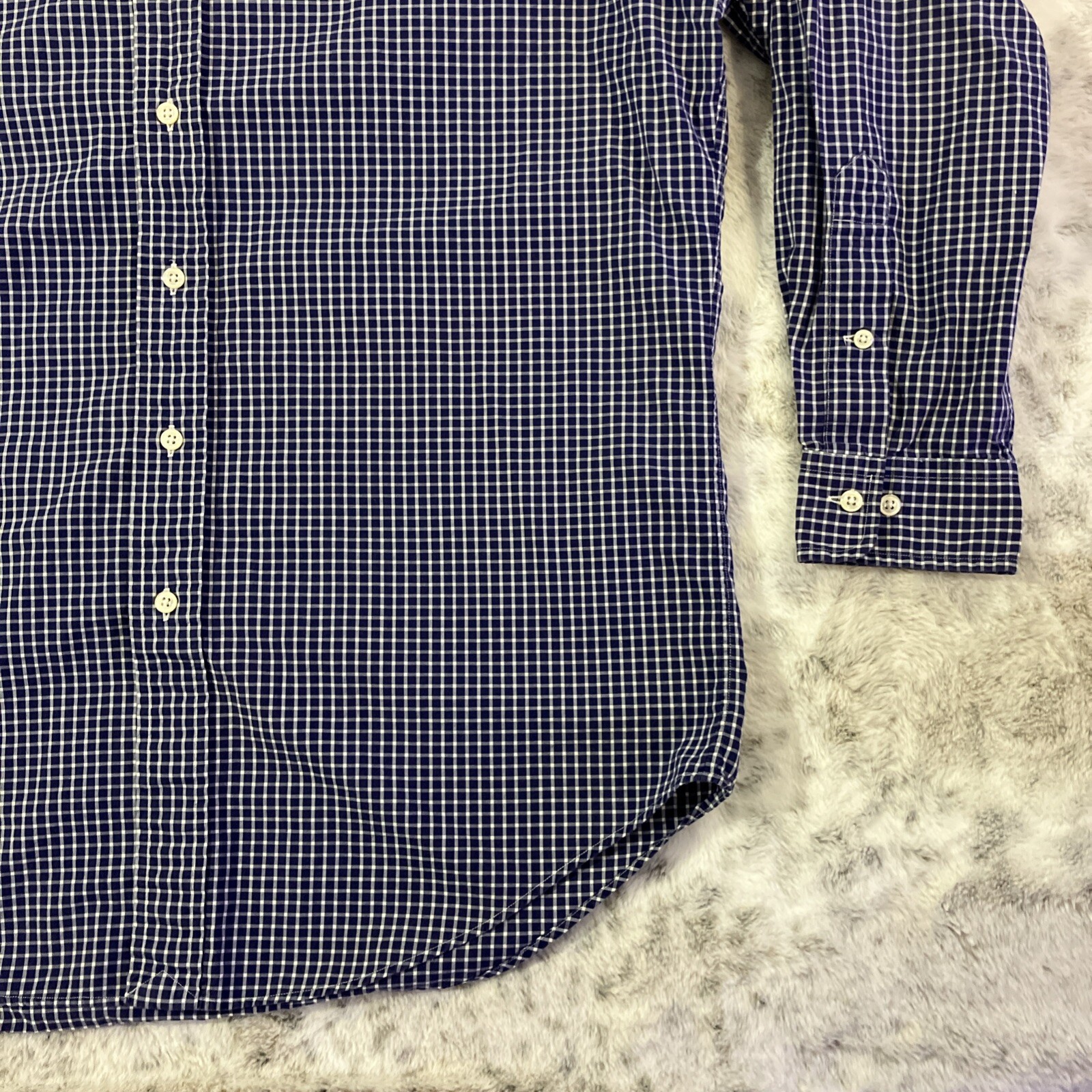 Polo Ralph Lauren Yarmouth Mens 15.5 32 33 Button Shirt Long Sleeve OCBD Vtg thumbnail 5