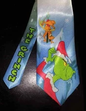 L@@K!The Grinch! Christmas Necktie -  Holiday Party fun! How the Grinch Stole