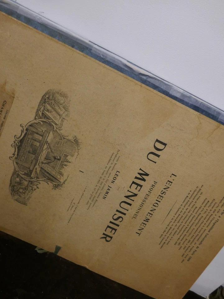 enseignement professionnel du menuisier,Jamin,1898,2x100planches +croquis - Photo 4/4