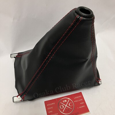 Genuine OEM DC2 Acura Integra Type R Shift Boot Black Red Stitch