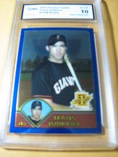 TRAVIS ISHIKAWA GIANTS 2003 TOPPS CHROME TRADED ROOKIE RC # T246 GRADED 10