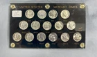 15pc BU 1941-1945 Mercury Dime Set in Capital Plaque