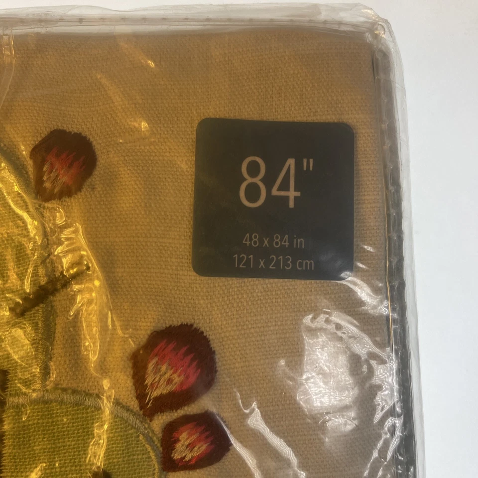 Pier 1 Imports 84” Apliques de Cactus Barra de Cortina Bolsillo 48x84 pulgadas; 121x213 cm Foto 4 de 4