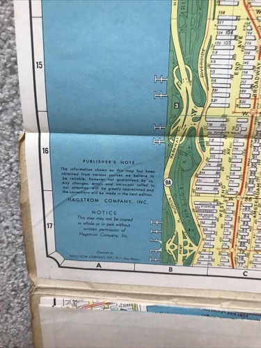 Vintage Hagstrom’s Map Of New York City House Number And Transit Guide - Bild 14 von 16
