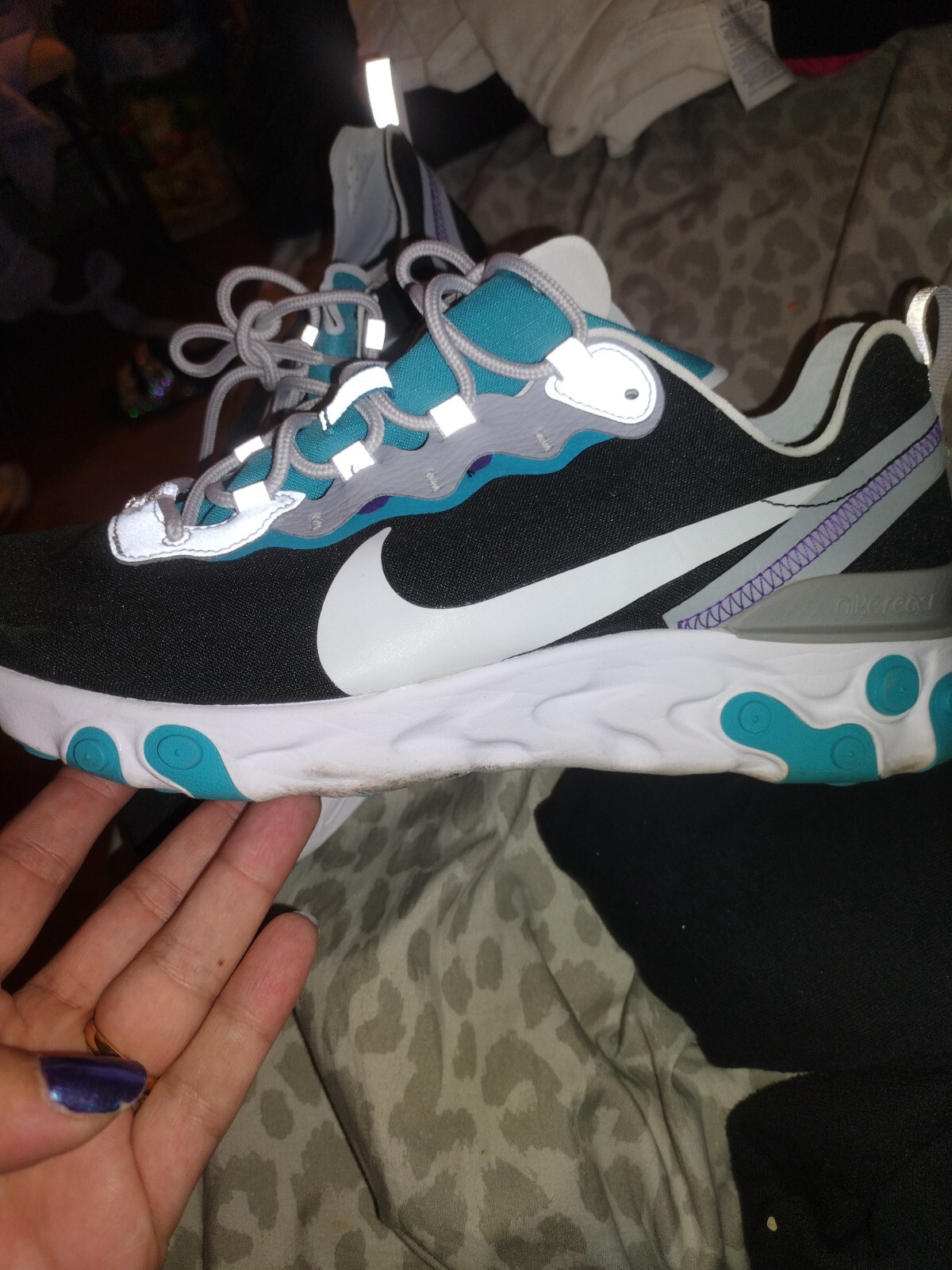 nike react sneakers men size 9 - image 2