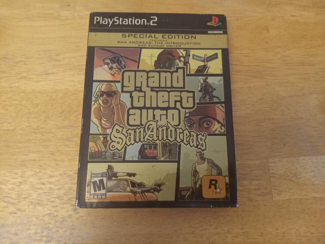 Grand Theft Auto San Andreas Special Edition PlayStation 2 PS2 Sunday  Driver! 710425279188