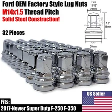 32 OEM Factory Style Lug Nuts 14x1.5 For Ford Super Duty F-250 F-350 HCPZ-1012-B
