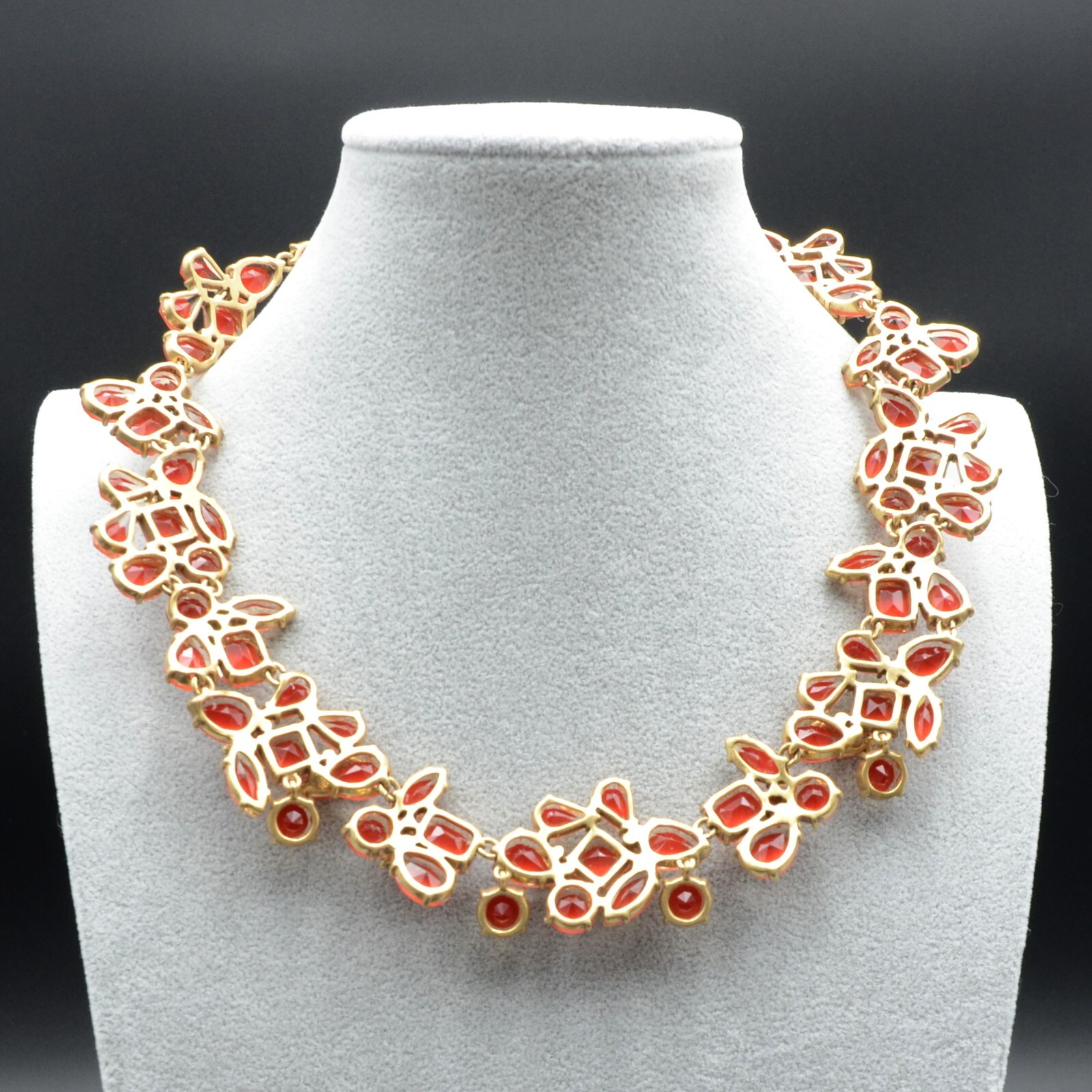J. Crew Crystal Cluster Stone Statement Necklace … - image 5