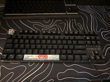 Gaining keyboard ATRIX  it’s colar is black and it has 2 custom keys 