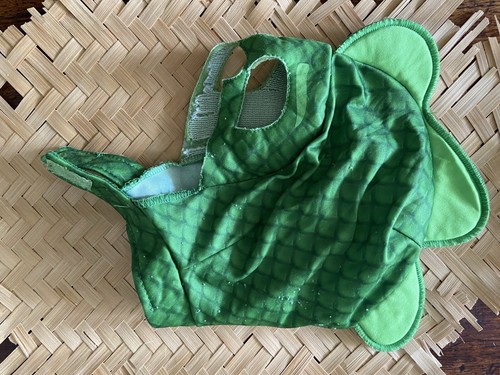 Dinosaur Reptile Child Head Mask Halloween Costume Green Medium - Picture 7 of 7