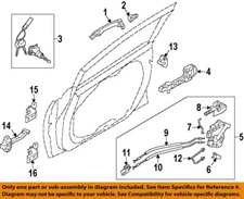 KIA OEM 14-18 Forte,Forte5 Rear Door Lock Hardware-Handle, Outside 82651A7011