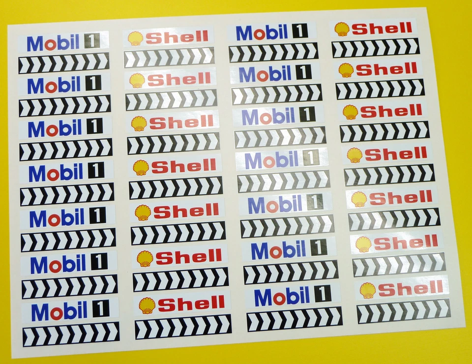 Fente Voiture 1/32nd Bastion Autocollants Coque Mobil chevronsx56 ! S Scalextric