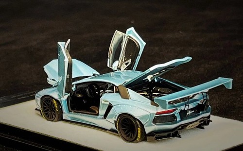 LAMBORGHINI Aventador LP700 - LBWK - ice blue - PGM 1:64 - Bild 4 von 6