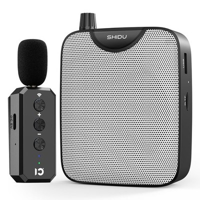 SHIDU M500 35W Voice Amplifier Bluetooth Wireless Lavalier Mic Teacher Speaker