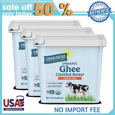 3P Carrington Farms Organic Ghee Clarified Butter Grass fed Gluten Free, 12 oz