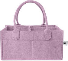 - Baby Diaper Caddy Organizer, Orchid Mist, Baby Caddy Organizer with Handle, Co