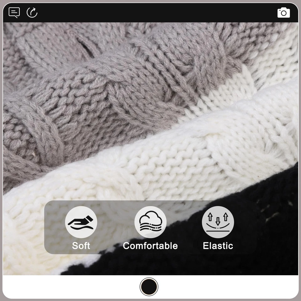Suéter EXPAWLORER grande para cachorro - furo de coleira, malha gola alta para outono/inverno - Imagem 3 de 4