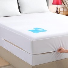 BEST Waterproof BedBug Proof Allergen Zippered Vinyl Mattress Protector 7-Sizes