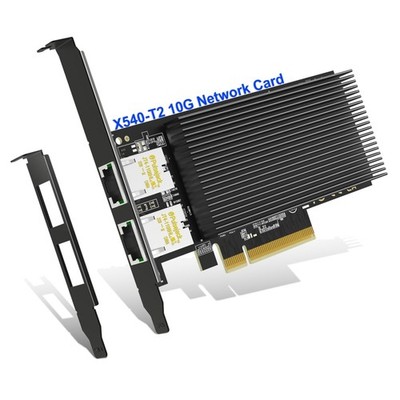Netzwerkkarte PCIe 10GbE Dual LAN Controller für Server PC Linux Windows