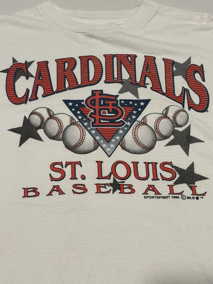 St. Louis Cardinals Vintage MLB 1995 T-Shirt sz XL Mens Baseball USA - Image 3 of 4
