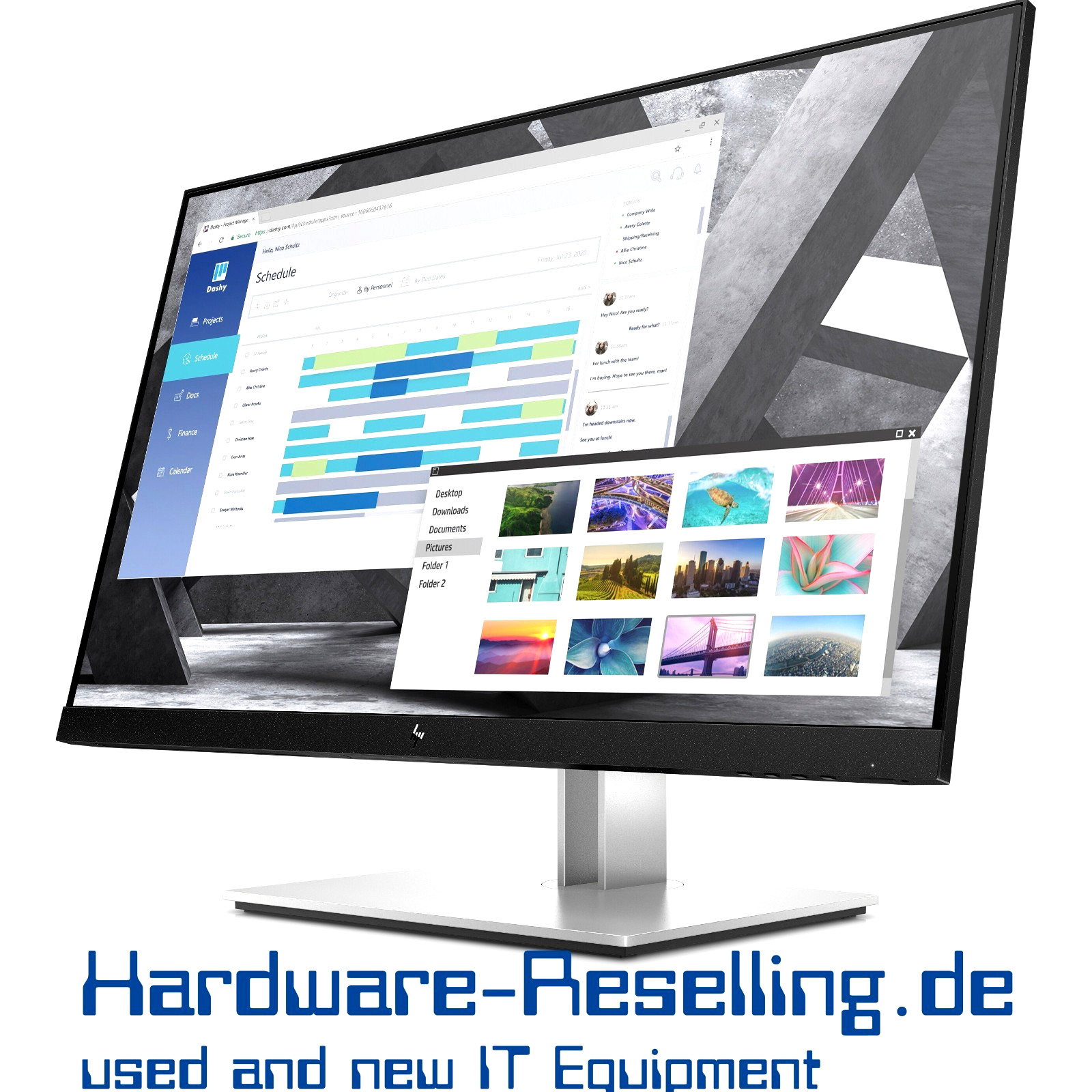 HP E27q G4 QHD 27"" IPS LED USB Hub 60Hz Monitor Black NEW OVP