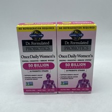  2 Pack Garden of Life Dr. Formulated Women's Probiotics 50 Billion Exp 10/26