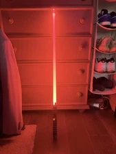 Red Lightsaber RGB 3.0 Heavy Dueling Metal Hilt Cosplay Light Saber Star Wars