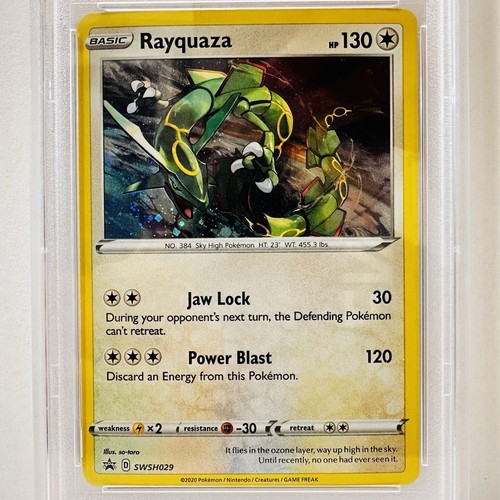 2024 Pokwmon SWSH BSP Crz Premium Coll Sea & Sky #029 Rayquaza Holo PSA 9 - Picture 2 of 3