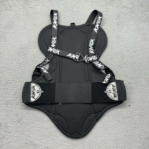 Teknic KNOX Motorcycle Racing Back Protector Black/Silver w/ Adjustable Straps - Picture 6 of 9