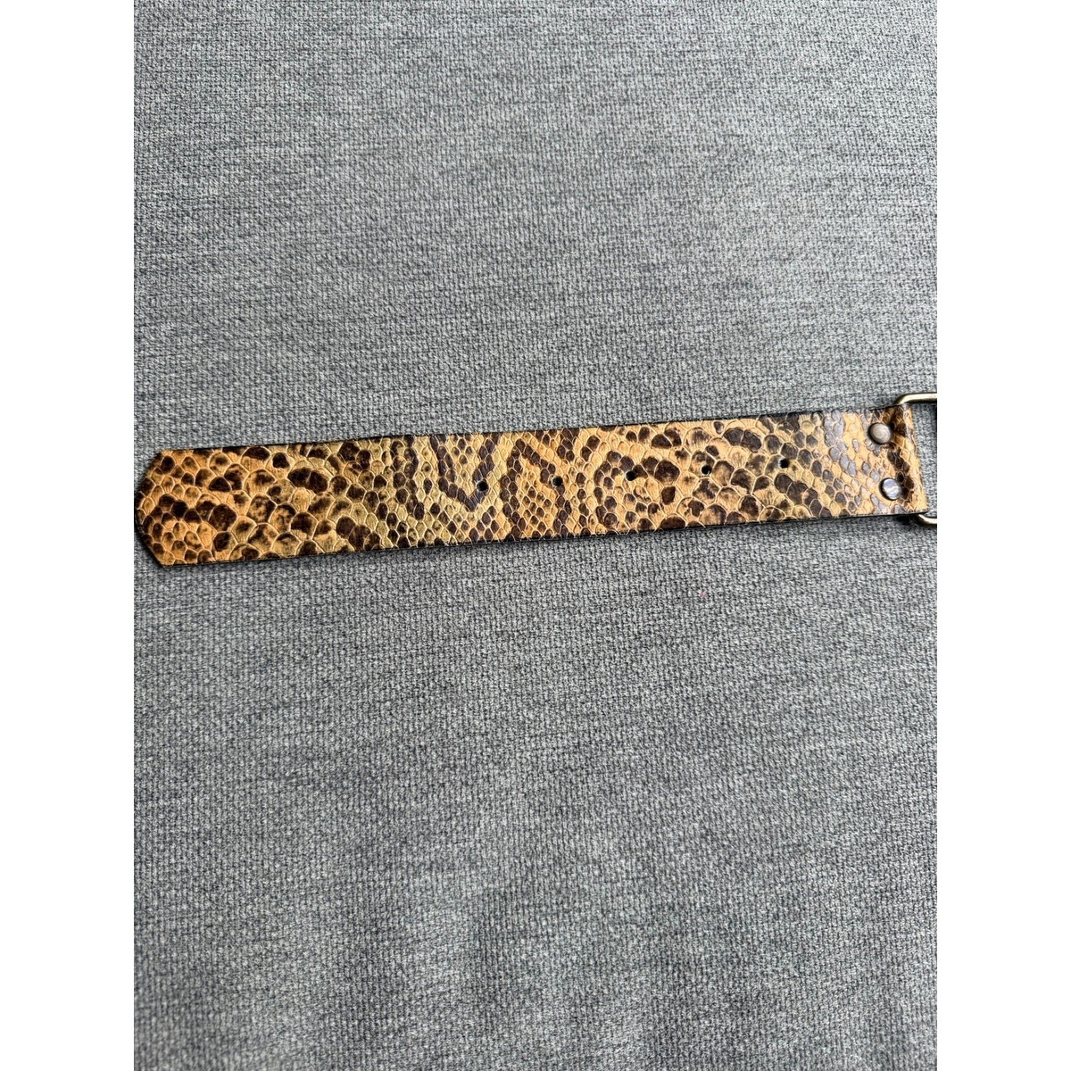 Leatherock Belt Suede Pony hair Snake skin Jeweled Buckle Women\'s L36 Western Leatherock belt Suede, Pony hair, Snake skin - Jeweled  main image 3