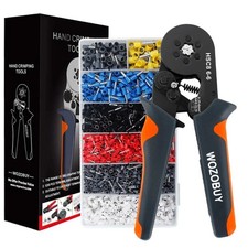 2000pcs Cable Wire Electrical Terminals Ferrule Crimper Plier Crimping Tool Kit